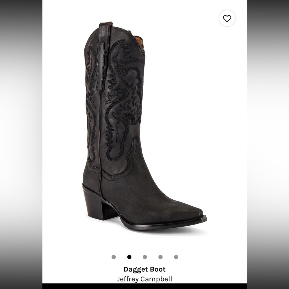 Jeffrey Campbell Dagget Boot Black Size 8.5